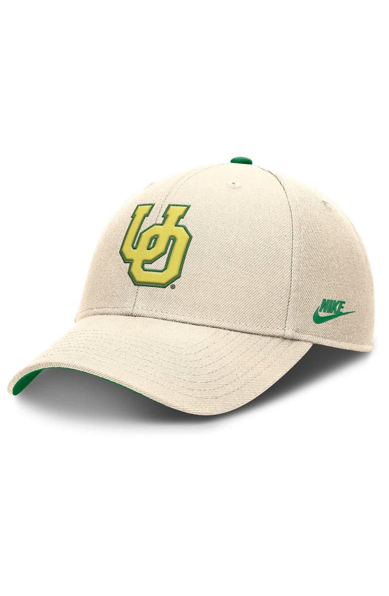Nike Men's Nike Natural Oregon Ducks Rise Legacy Adjustable Hat, Main, color, Natural
