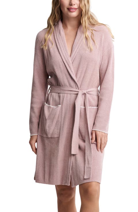 Scallop Detail Rib Robe