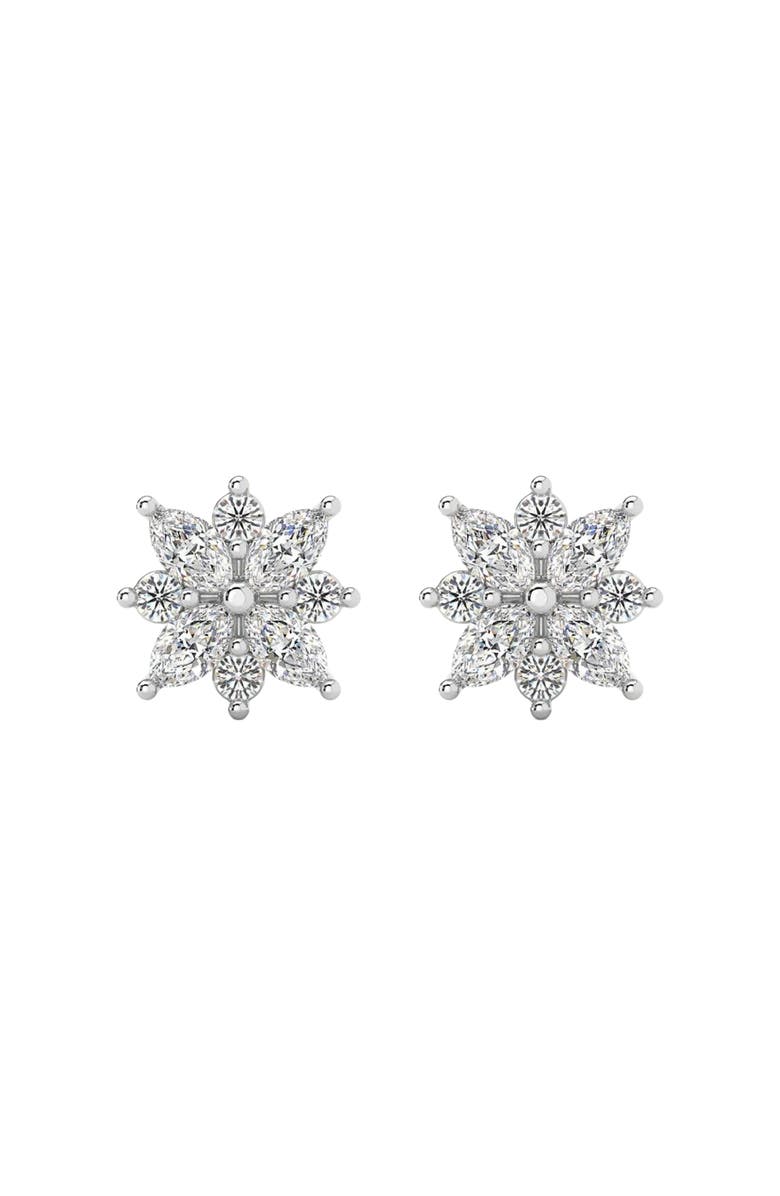 Bliss Diamond 1/2Ct Marquise Star Diamond Earrings 14k Gold Earrings Lab Grown, Main, color, 14K White Gold