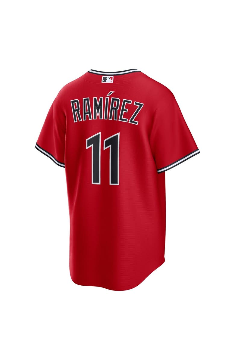 Nike Men's Nike José Ramírez Red Cleveland Guardians Alternate 2 Replica Jersey, Alternate, color, 