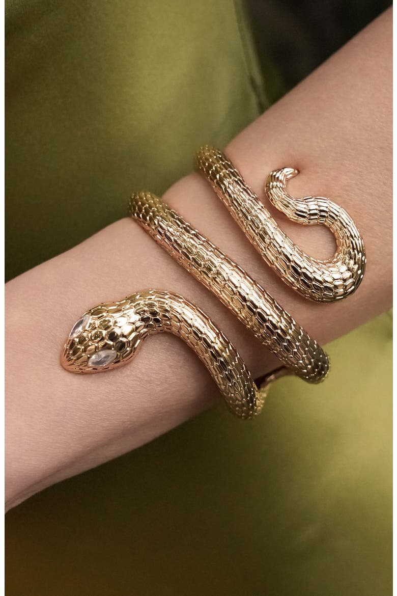 Serpentina Cuff, Alternate, color, GOLD