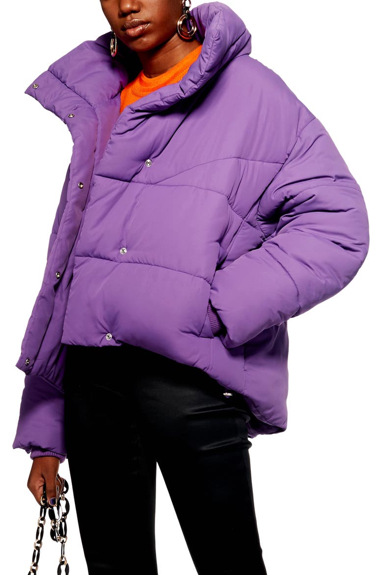 Meghan Puffer Jacket, Main, color, PURPLE