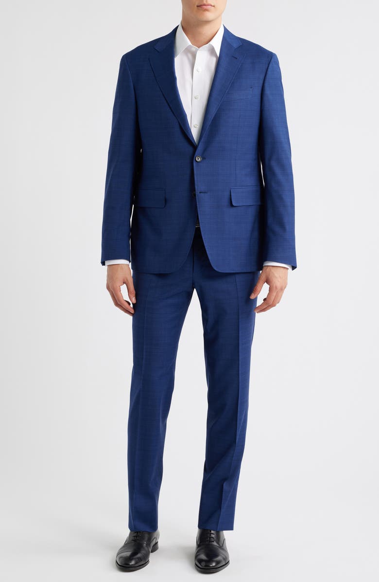 Canali Kei Trim Fit Suit, Main, color, Dark Blue