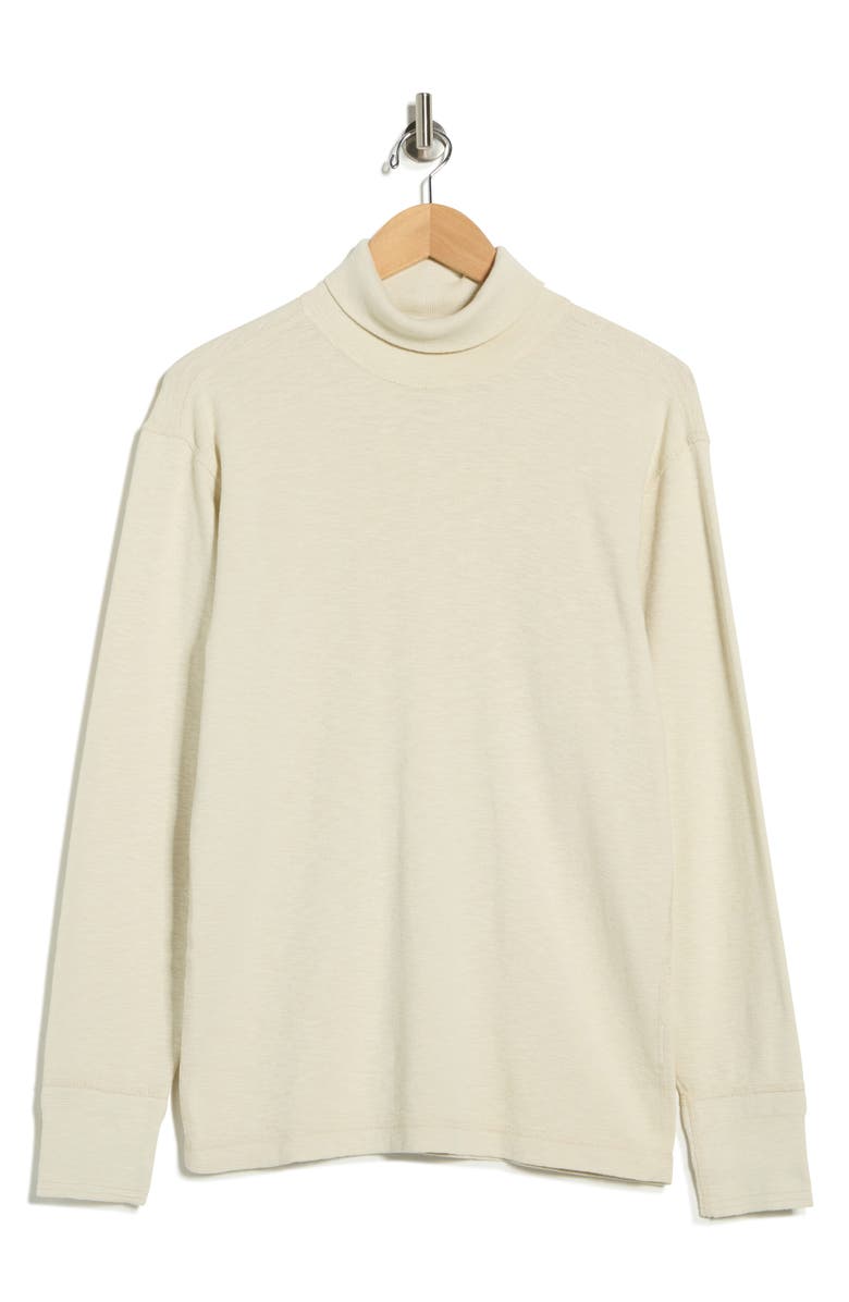 BUCK MASON Sidewinder Long Sleeve Ribbed Turtleneck T-Shirt, Alternate, color, Worn White