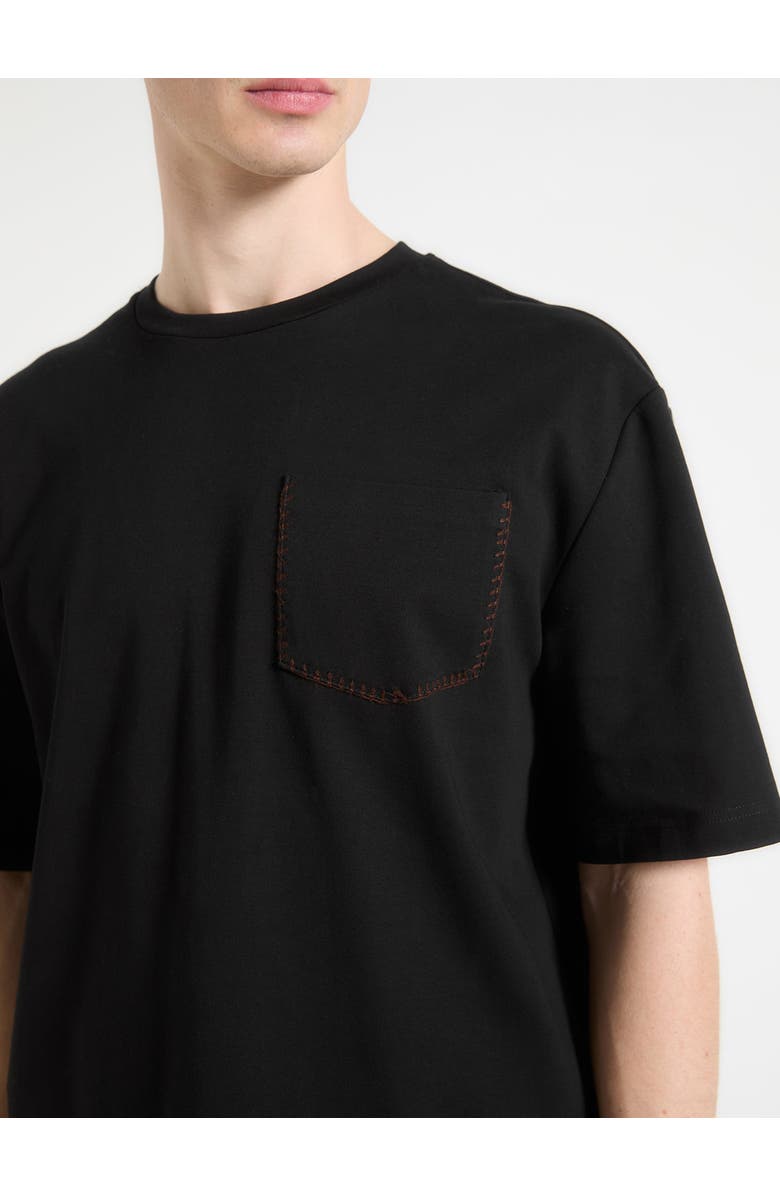 Manière De Voir Whipstitch Pocket Cotton T-Shirt, Alternate, color,