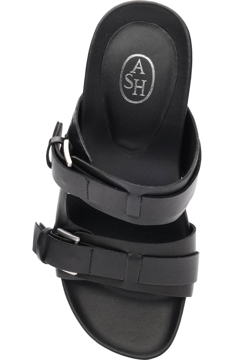 Ash Jakarta Genuine Calf Hair Slide Sandal, Alternate, color, Black