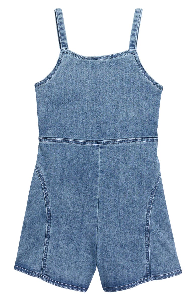 Truce Kids' Denim Romper, Main, color, Indigo