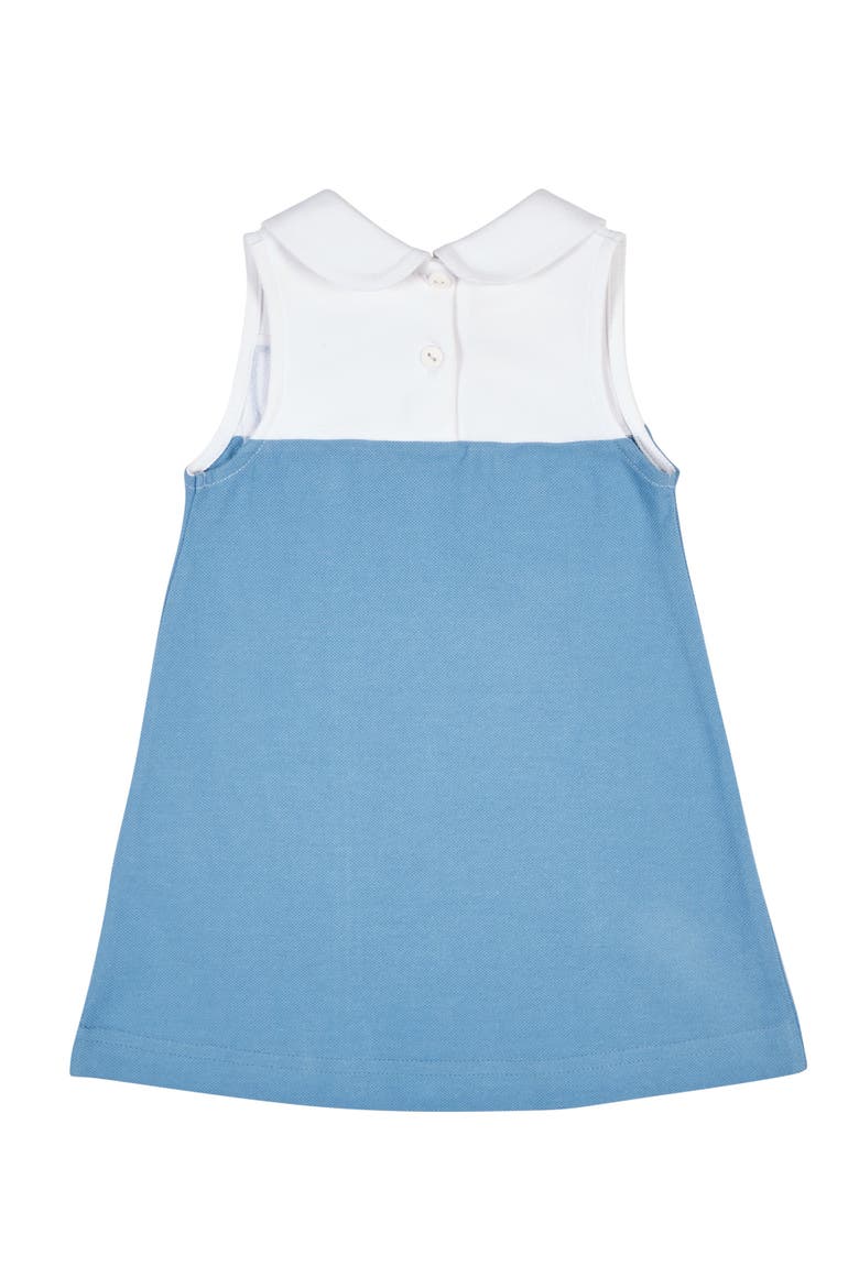 Pique Knit Dress With Tulip, Alternate, color, Blue