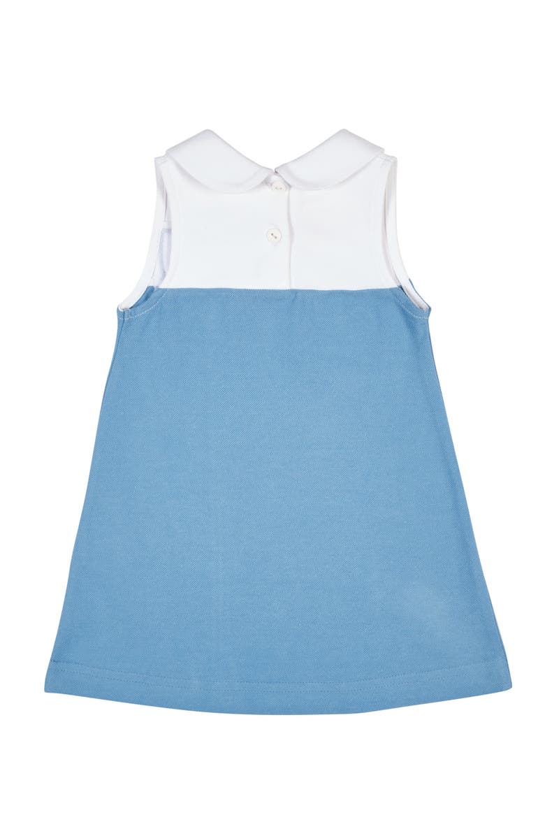Florence Eiseman Pique Knit Dress With Tulip, Alternate, color, Blue