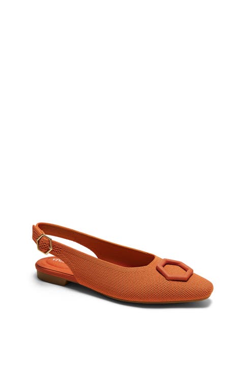 Mini Square-Toe Slingback Sandals (Kalina)