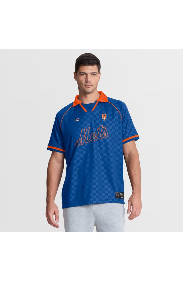 FANATICS Men's Fanatics Royal New York Mets Homerun Raglan V-Neck Polo, Main, color, Royal