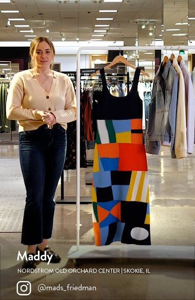 STAUD Katie Colorblock Sleeveless Sweater Dress (Women) | Nordstromrack