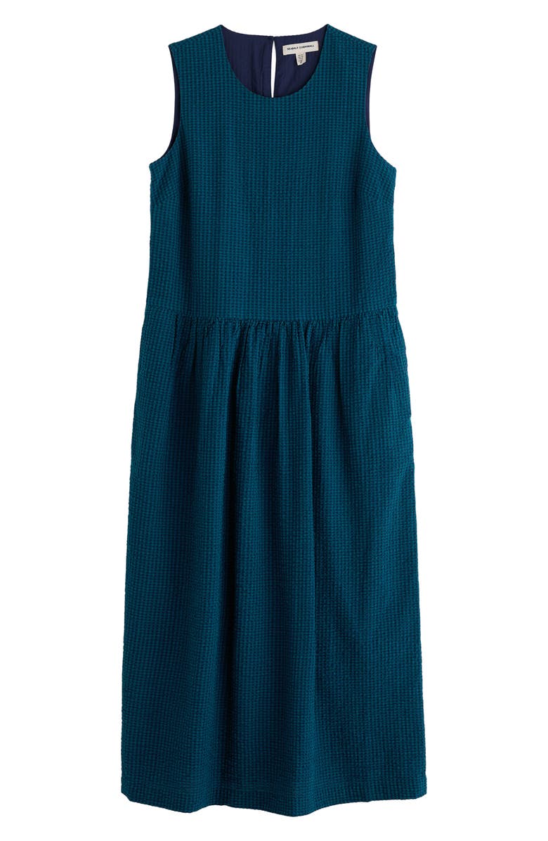 Seasalt Cornwall Brouse Gingham Sleeveless Organic Cotton Midi Dress, Alternate, color, Gingham Sea Cave