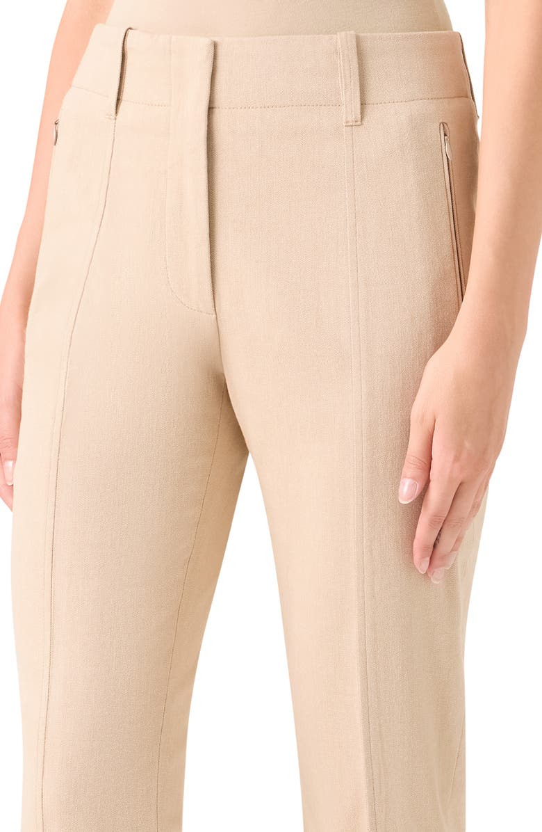 Akris Connor Khaki Ankle Pants, Alternate, color, Beige