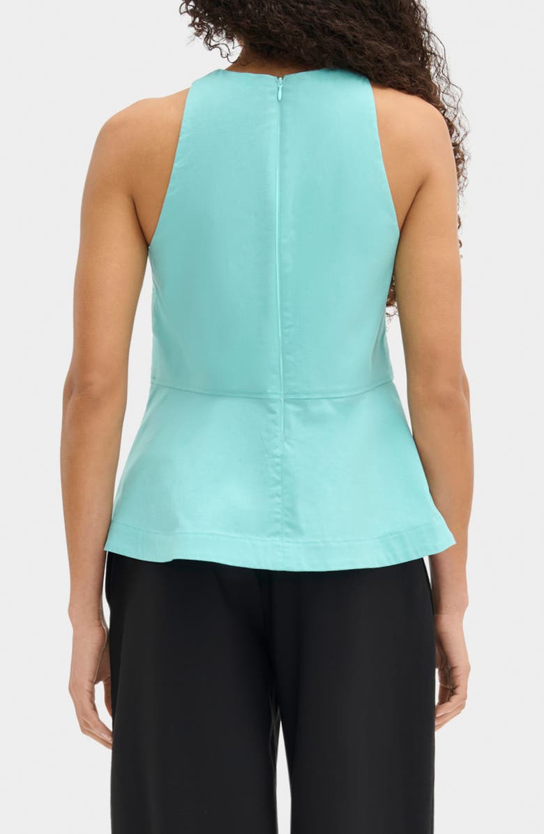 ALIGNE Carlos Stretch Cotton Peplum Top, Alternate, color, Blue