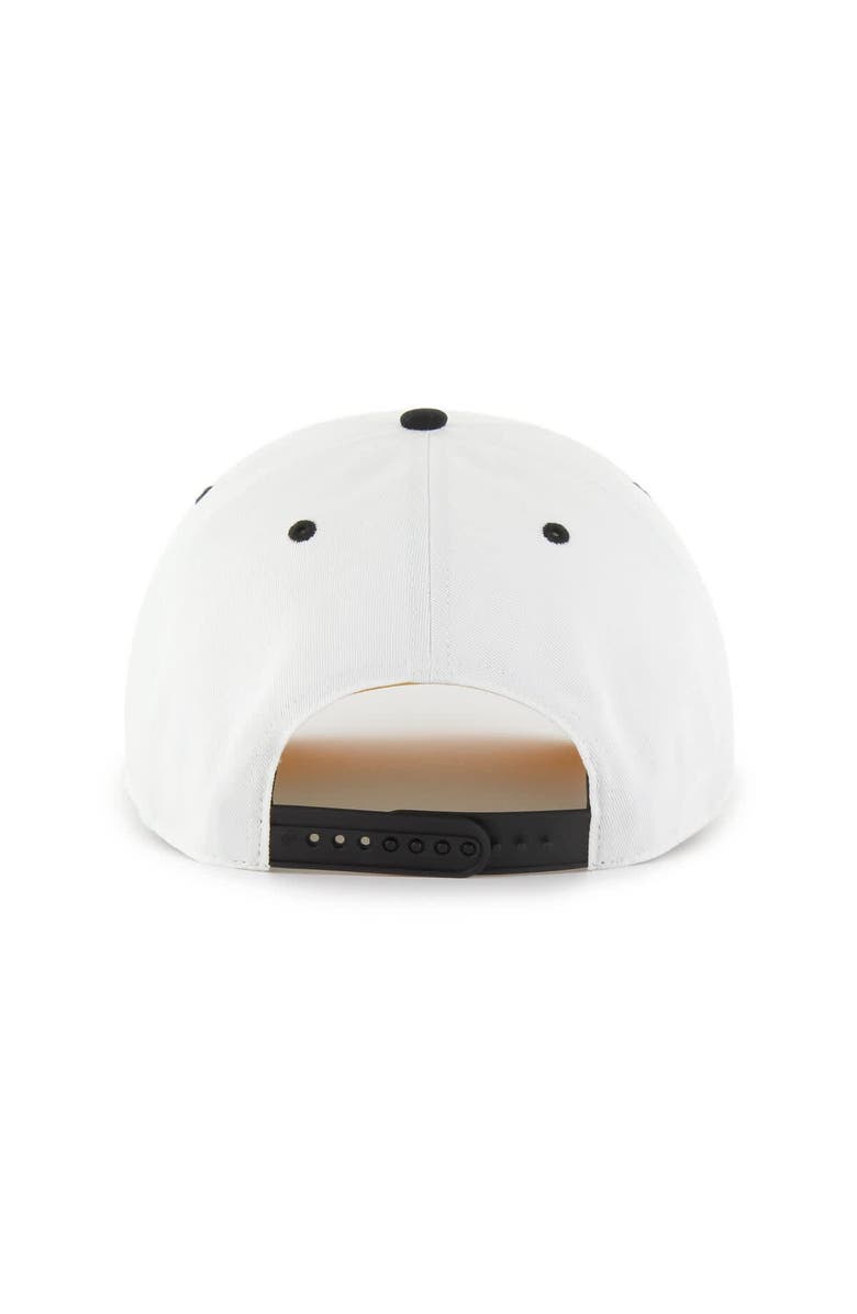 '47 Men's '47 White/Black Pittsburgh Steelers Roscoe Two-Toned Hitch Adjustable Hat, Alternate, color, White