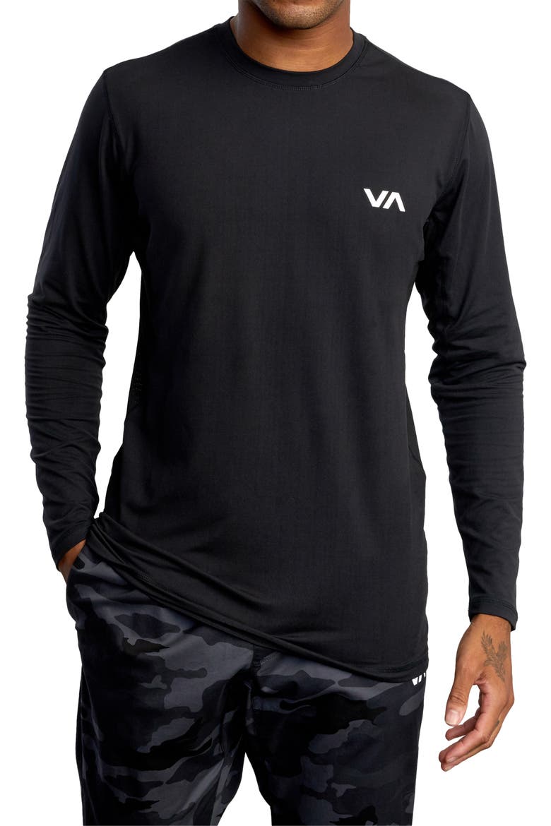 Men's Sport Vent Long Sleeve T-Shirt, Main, color, BLACK