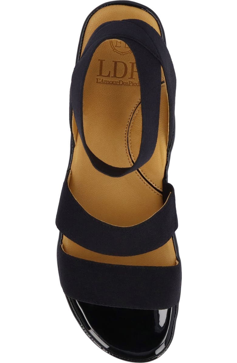 L'Amour des Pieds Avaleena Ankle Strap Sandal, Alternate, color, Black