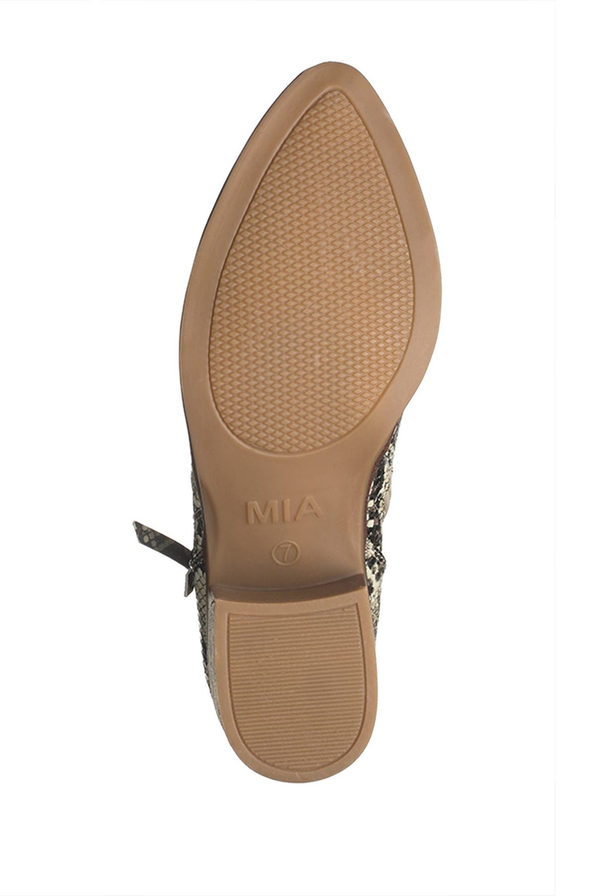 MIA Auden Snakeskin Printed Ankle Bootie, Alternate, color, 