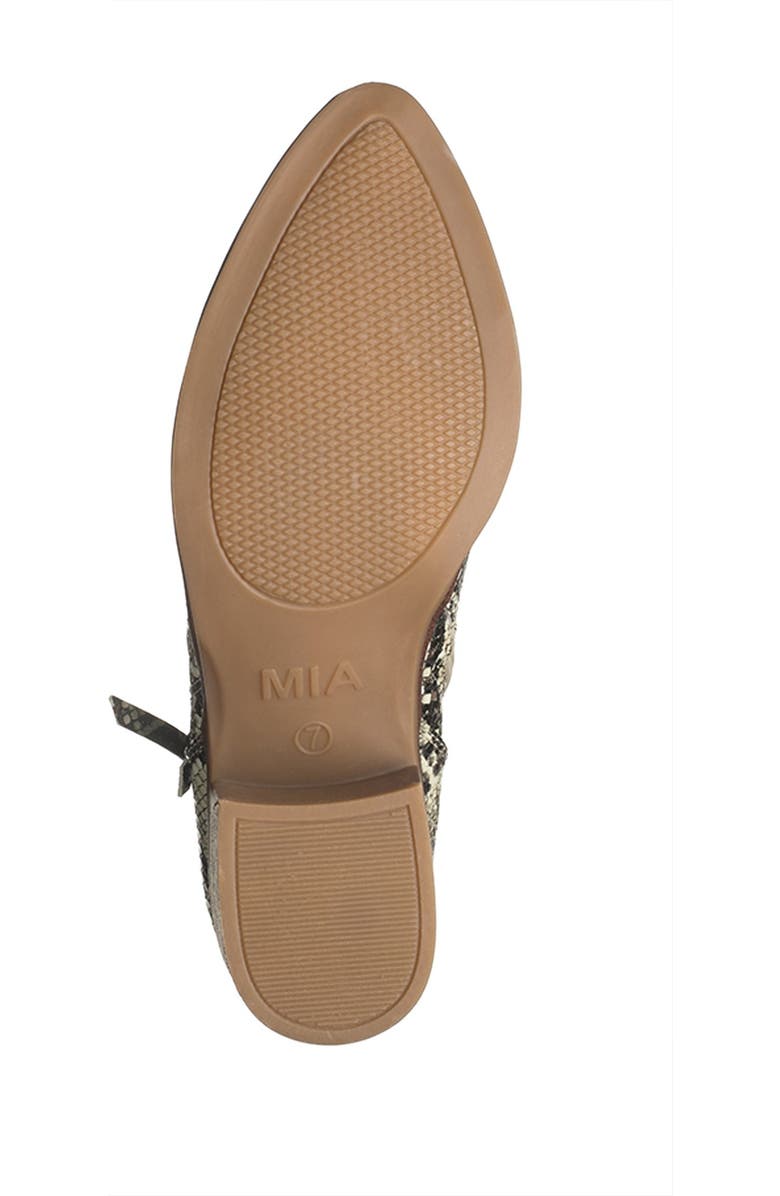 MIA Auden Snakeskin Printed Ankle Bootie, Alternate, color,