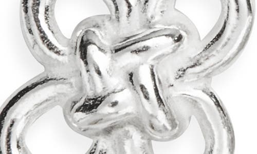 Shana Cave Good Luck Knot Stud Earrings In Metallic