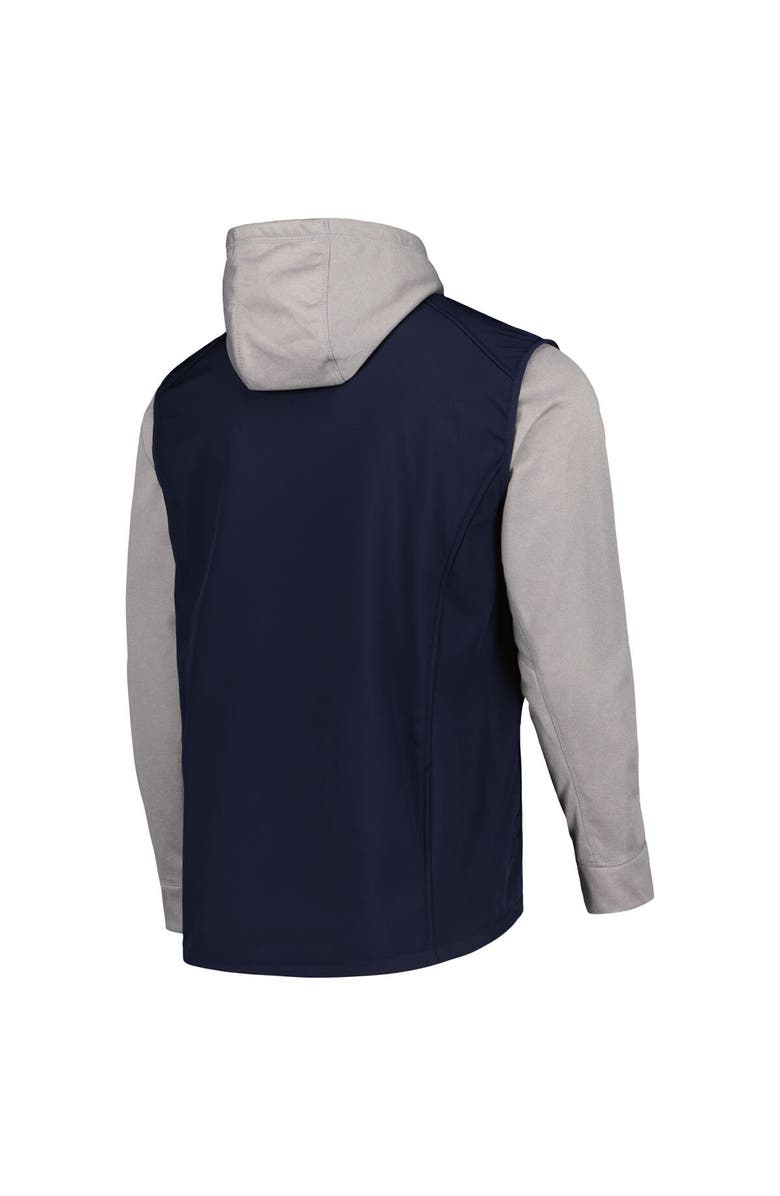 DUNBROOKE Men's Dunbrooke Navy/Heather Gray Seattle Mariners Alpha Full-Zip Jacket, Alternate, color,