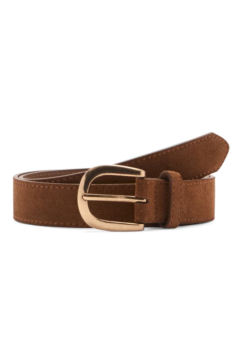Suede Belt, Main, color, BROWN