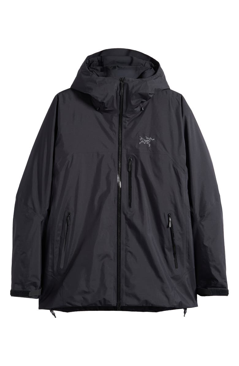 Arc'teryx Beta Insulated Gore-Tex<sup>®</sup> Waterproof Hooded Jacket, Main, color, Black
