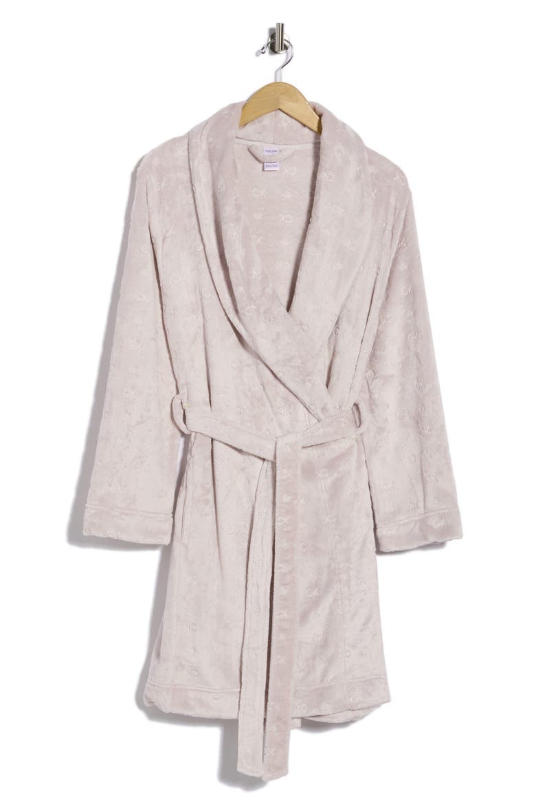 Fluffy Debossed Robe, Alternate, color, CITYSCAPE