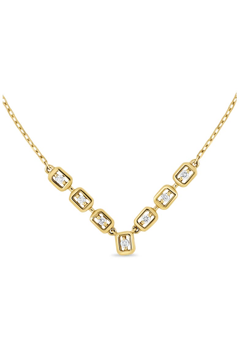 Monaco 18k Gold Diamond Necklace, Alternate, color, 18KY