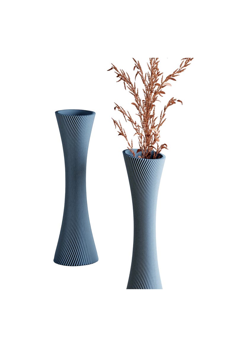 Spiral Rose Vase, Main, color, Muted Blue - 10"