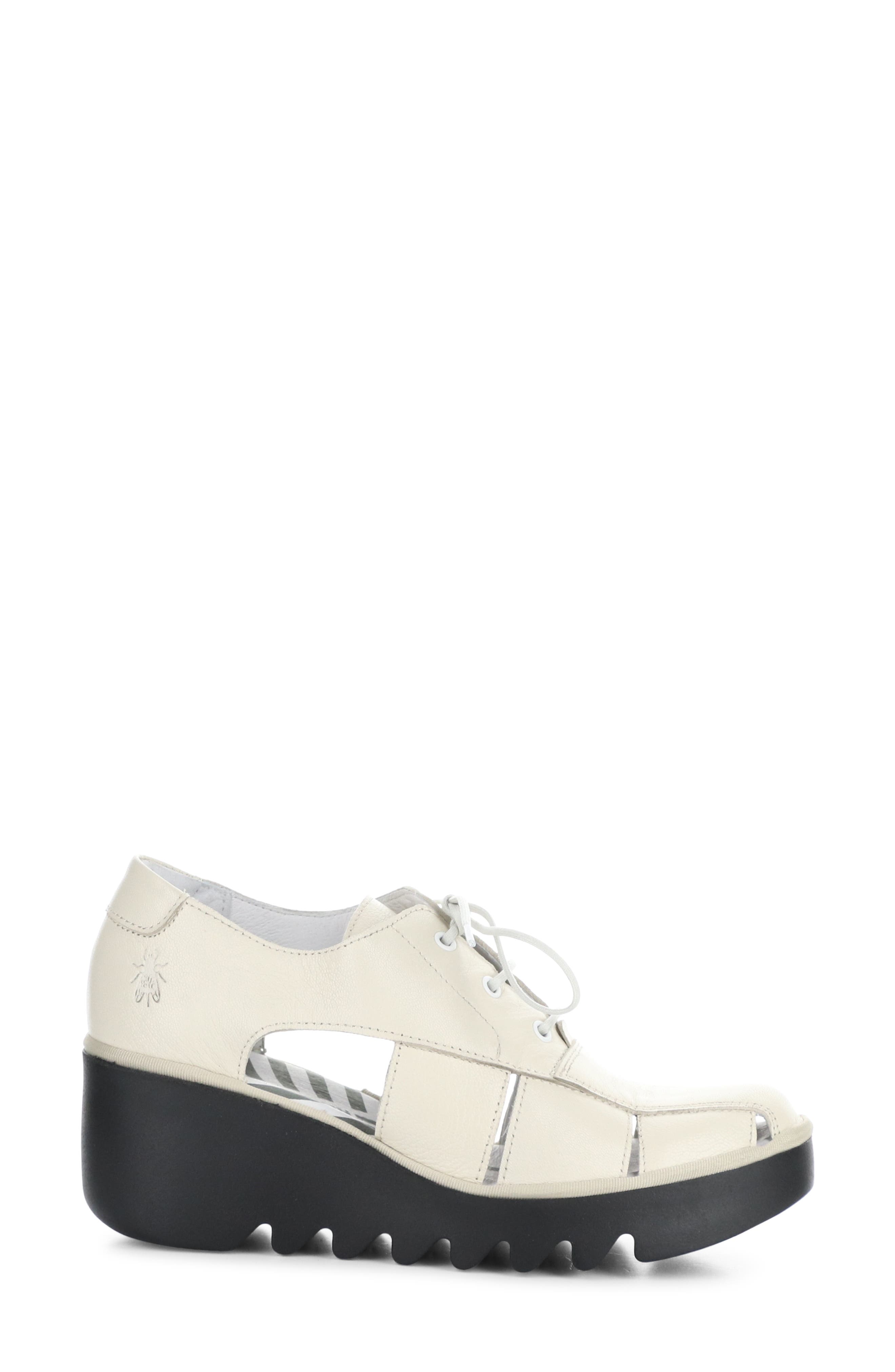 Bogi Platform Wedge Oxford, Alternate, color, 001 OFF WHITE MOUSSE
