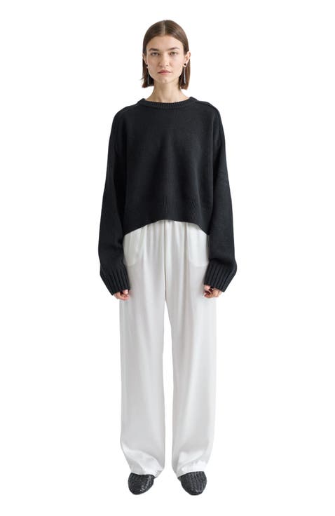 Cropped Wool Sweater