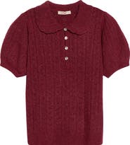 Marine Layer Sophie Pointelle Polo Sweater