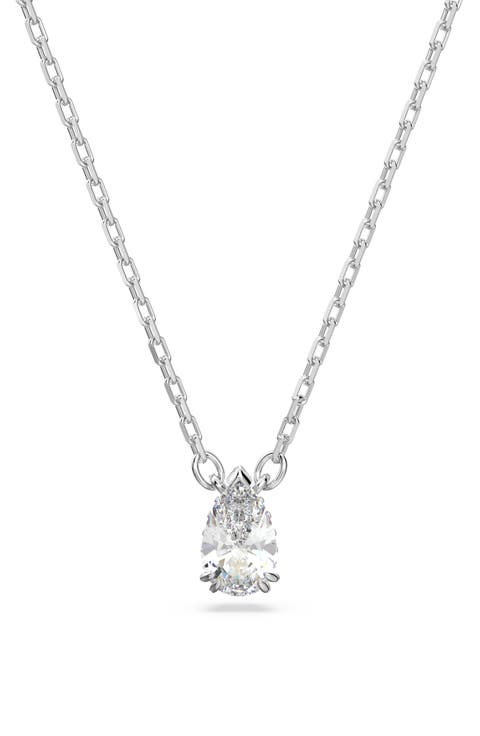 Stilla Pear Crystal Pendant Necklace