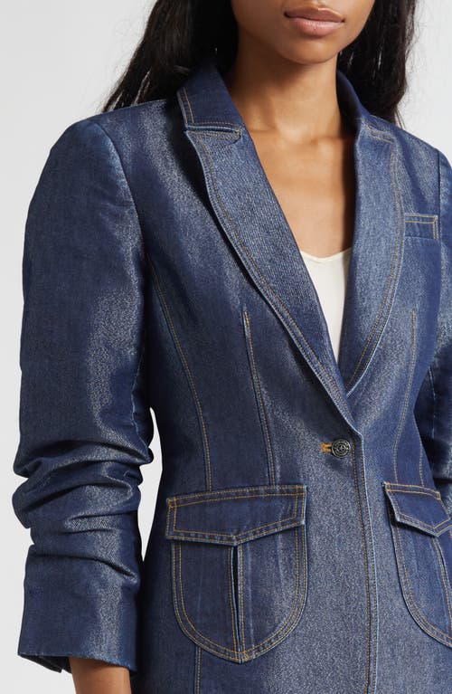 Cinq À Sept Louisa Denim Blazer In Blue