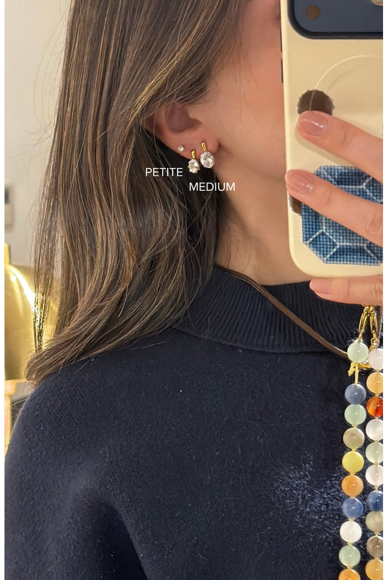 The Romy Earrings, Alternate, color, Lemon / White Silver