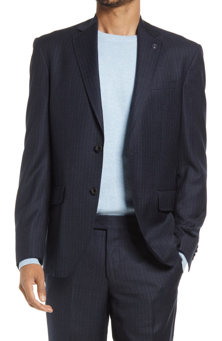 Ted Baker London Karl Slim Fit Stripe Wool Suit, Alternate, color,