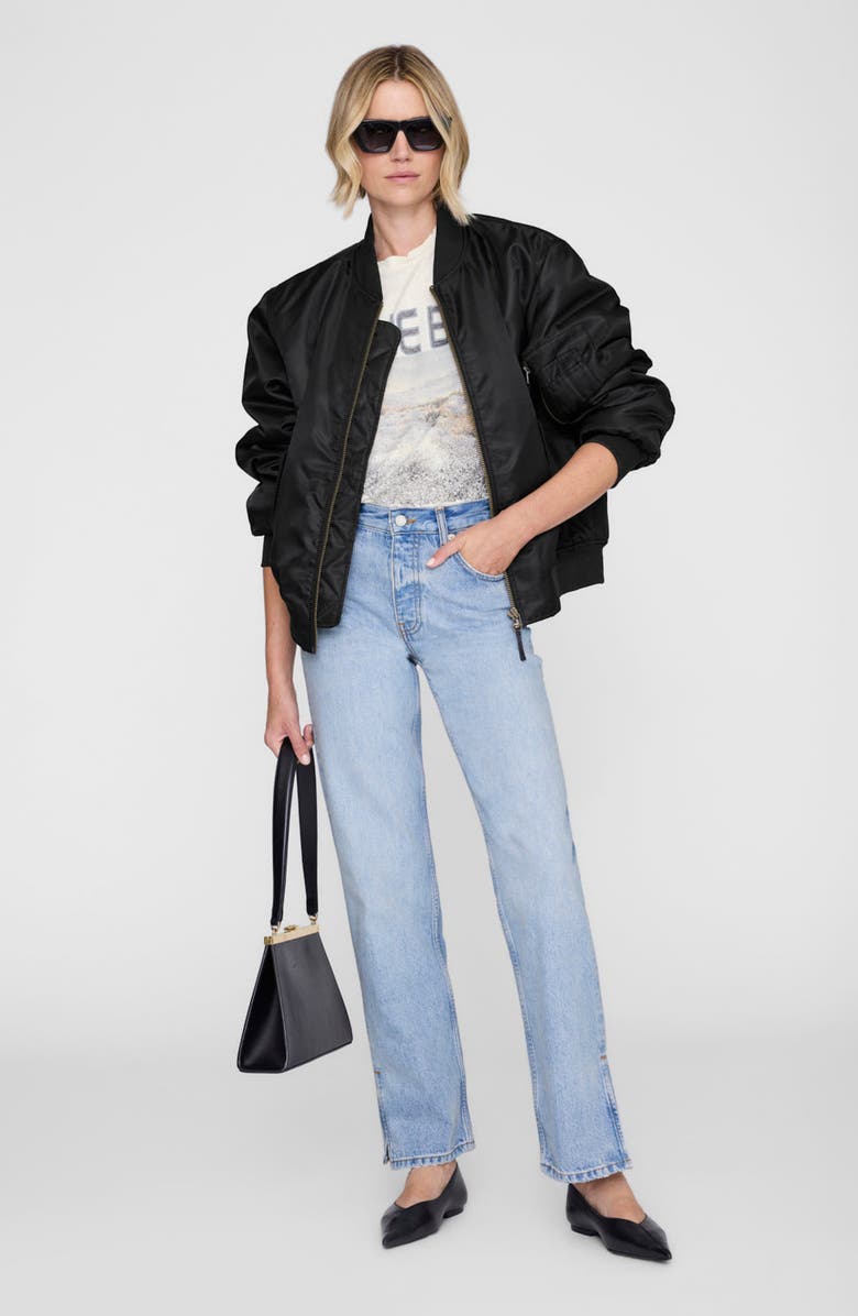 ANINE BING Cade Tee, Alternate, color, Off White Wildflowers