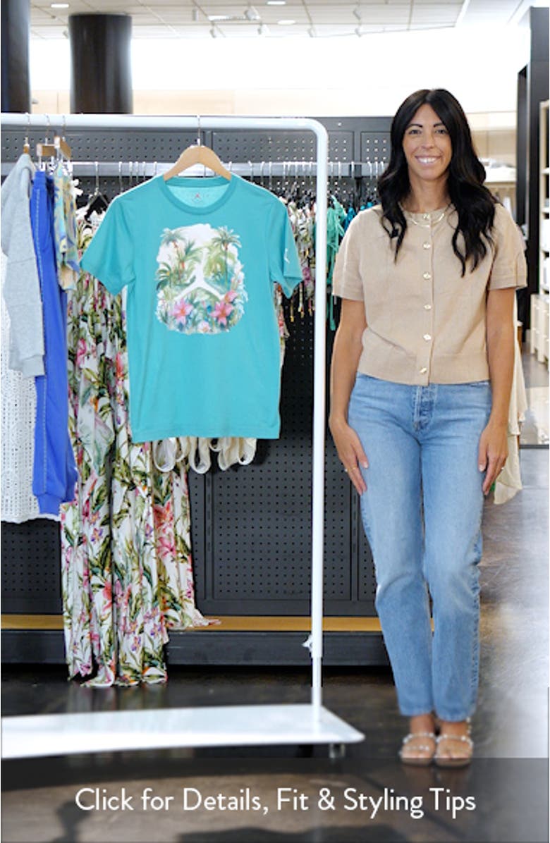 Kids' Poolside Floral Jumpman Graphic T-Shirt, sales video thumbnail