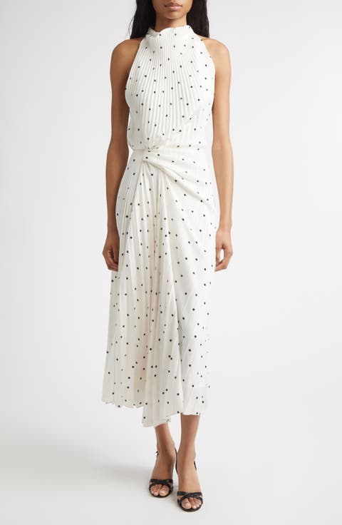 Simona Polka Dot Midi Dress