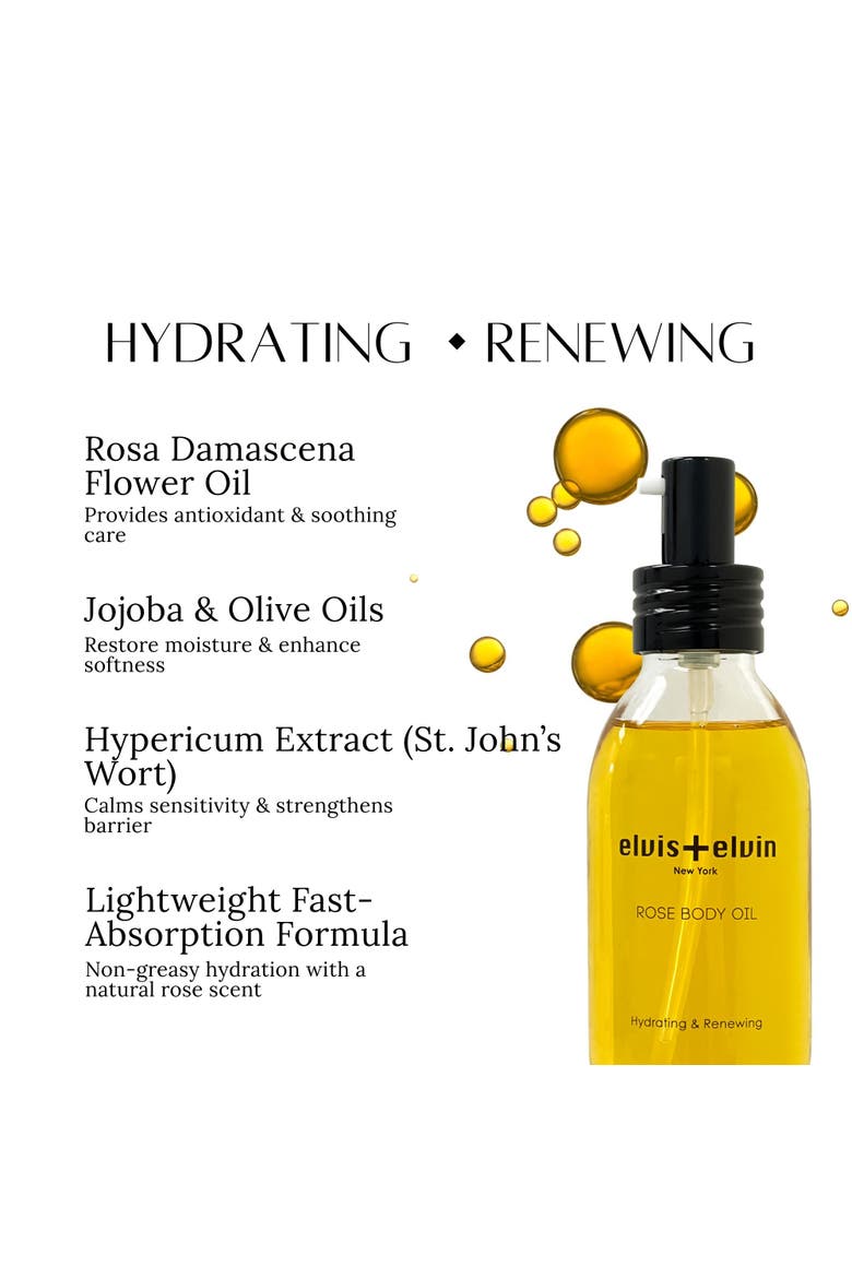 Rose Body Oil 110 ml, Alternate, color, NA