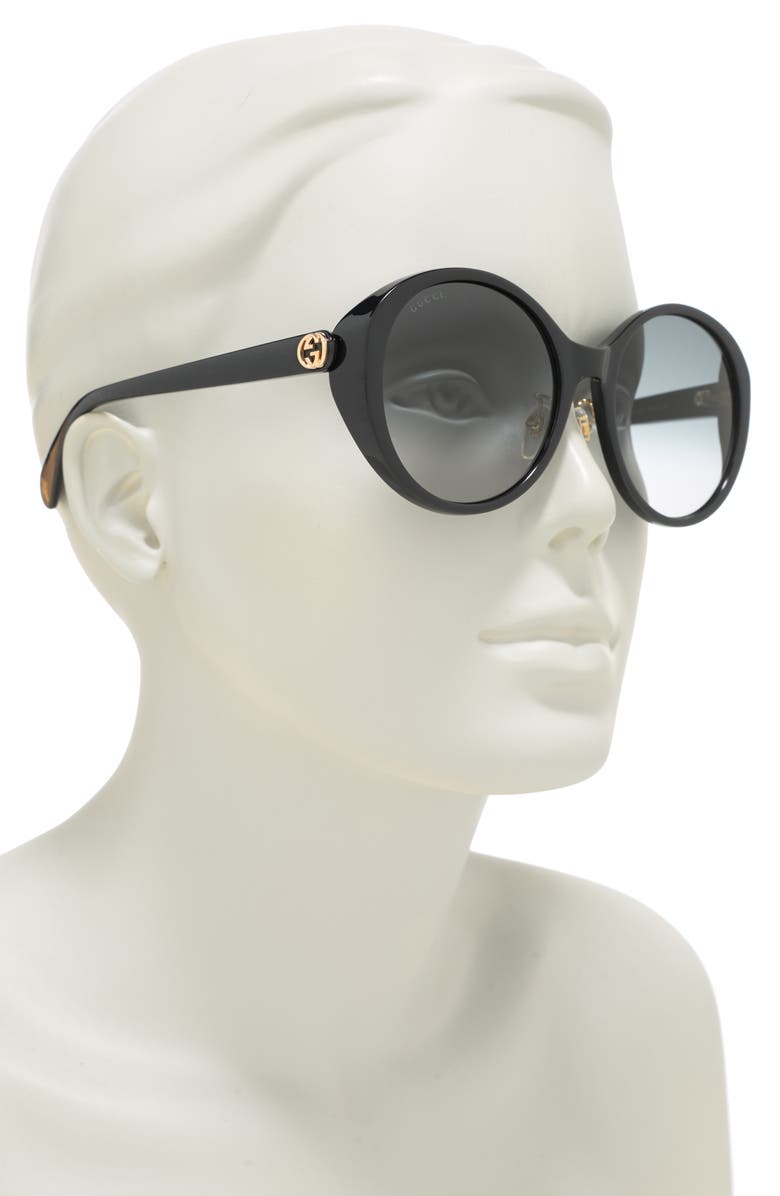 Gucci 56mm Round Sunglasses, Alternate, color,