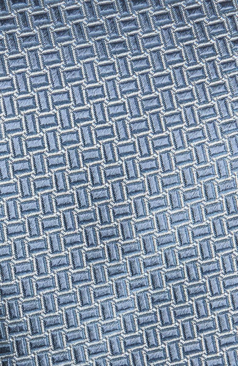 Canali Geometric Silk Tie, Alternate, color, Light Blue
