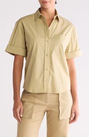 TWP Bad Habit Short Sleeve Button-Up Shirt