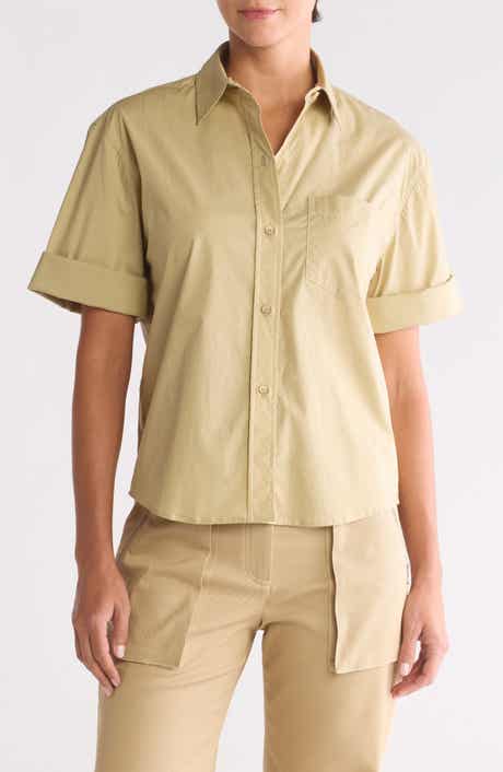 TWP Bad Habit Short Sleeve Button-Up Shirt