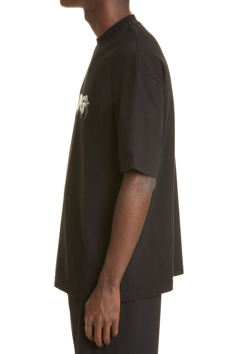 Balenciaga Balenicaga Graffiti Logo Graphic Tee, Alternate, color,