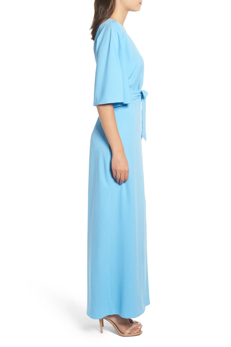 Kimono Maxi Dress, Alternate, color, BLUE ALASKAN
