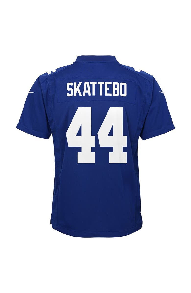 Nike Youth Nike Cam Skattebo Royal New York Giants Team Game Jersey, Alternate, color, Royal