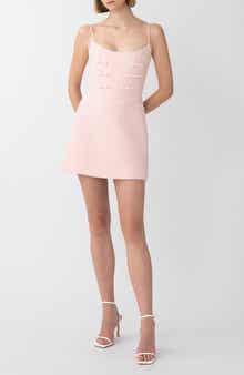 SAU LEE Andi Metallic Tweed Cocktail Minidress